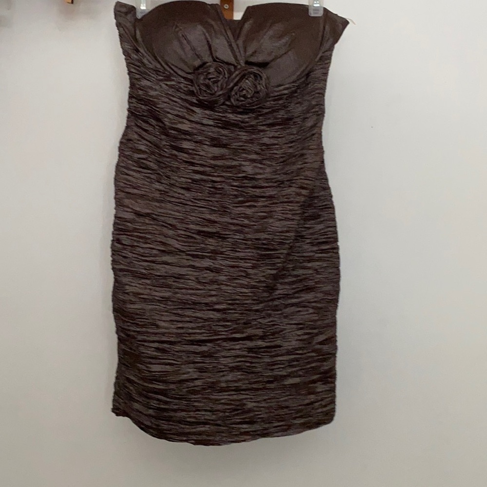 Yaya & co. brown strapless dress size small